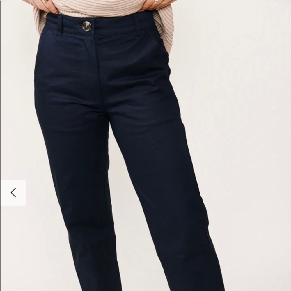 ABLE black twill/cotton pants